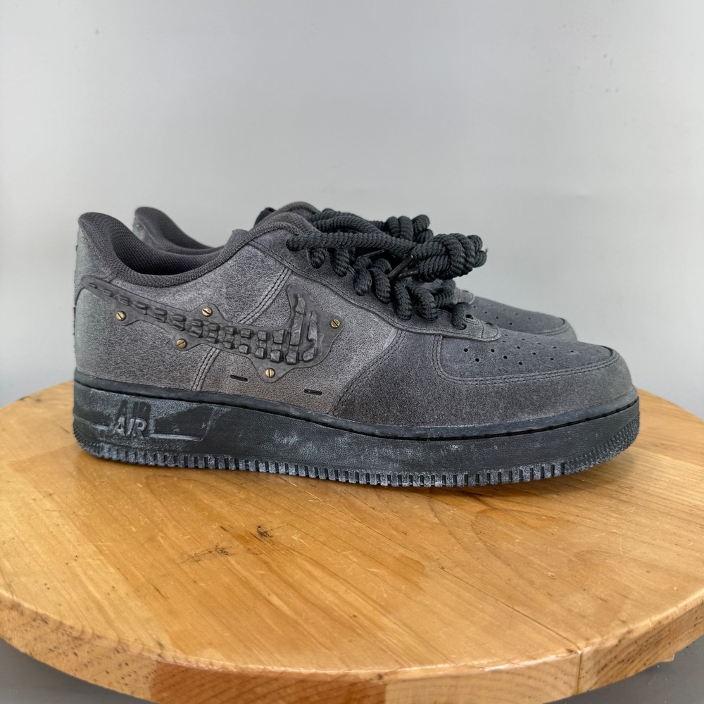 Nike Air Force‎ 1 'Metalwork' Mens Size 12.5 Shoes Sneakers Grey Anthracite NEW